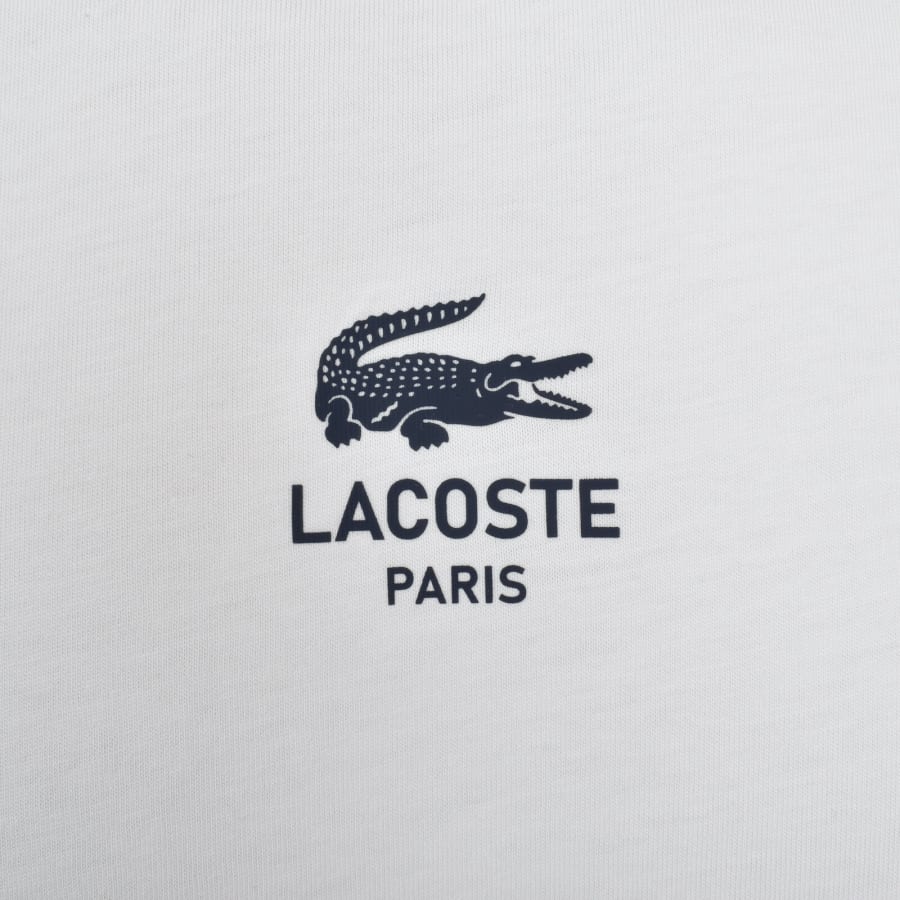 Lacoste Paris Logo T Shirt White | Mainline Menswear United